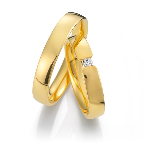 Weidner Trauringe Gelbgold klassik 62021