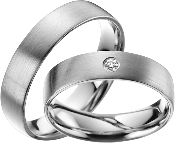 Rubin Trauringe 950 Platin R601