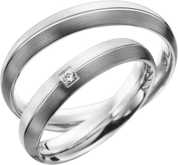 Rubin 585 Palladium-925 Silber R939