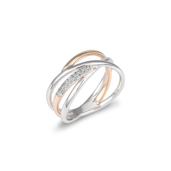 Saint Maurice Ring Brillant Weiss-Rotgold 41059570
