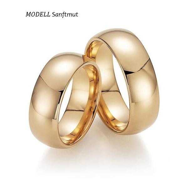 Fischer Trauringe Apricotgold 6 4300/075 + 6 4300/075