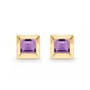 Quinn Ohrstecker Amethyst 585 Gelbgold 536821933