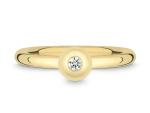 Quinn Ring 750 Gelbgold Brillant 0,05 ct. 7210086