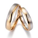 Gettmann Trauringe Graugold-Rosegold 8394.40 + 8394.45